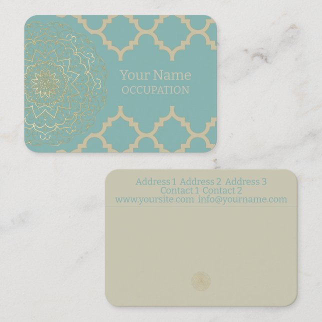 Oriental Mandala - Visitenkarte (Vorne/Hinten)