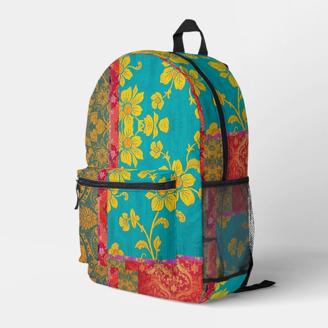 ORIENTAL marokkanische Farbmuster - Rucksack (Rückseitige Ecke Rechts)