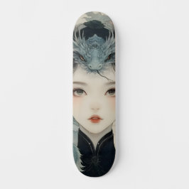 Oriental Mythological Dragon Nymph Skate Deck Skateboard