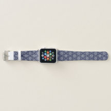 Oriental Navy Blau Weiß Asanoha Japan Muster