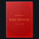 Oriental Ornament Baby Shower Gift List Notebook Notizblock<br><div class="desc">Klicken Sie auf "Personalisieren",  um die Formulierung zu ändern.</div>