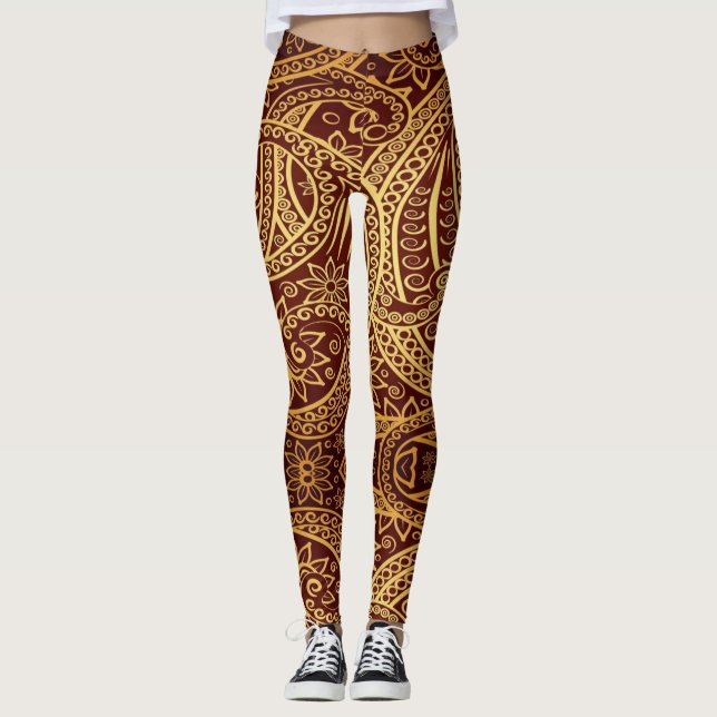 Oriental Ornament - Power Yoga Leggings (Vorderseite)