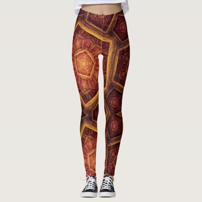 Oriental Ornament - Power Yoga Leggings (Vorderseite)