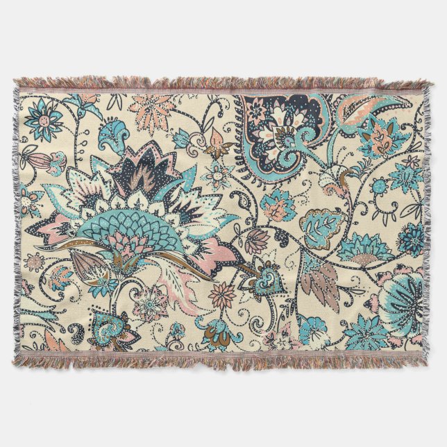 Oriental Paisley: Stilvolle Textil Elegance. Decke (Vorderseite)