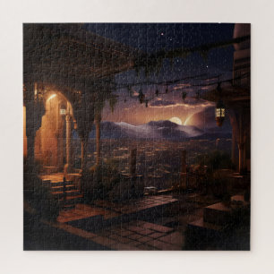 Oriental Palace Night View Puzzle