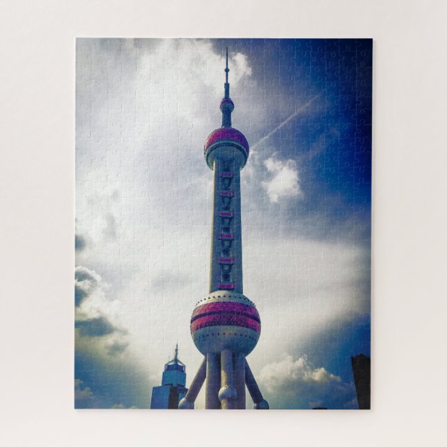 Oriental Pearl Tower - Shanghai China - 16 x 20 Zo Puzzle (Vertikal)