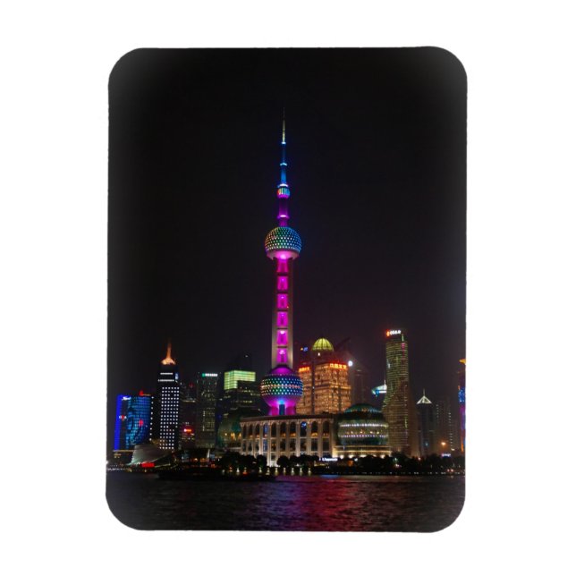 Oriental Pearl Tower - Shanghai, China - Magnet (Vertikal)