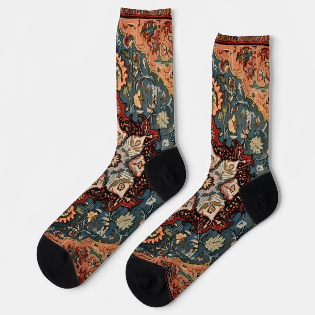 Oriental Persian Carpet Snowflake Socken (Linkes Detail)