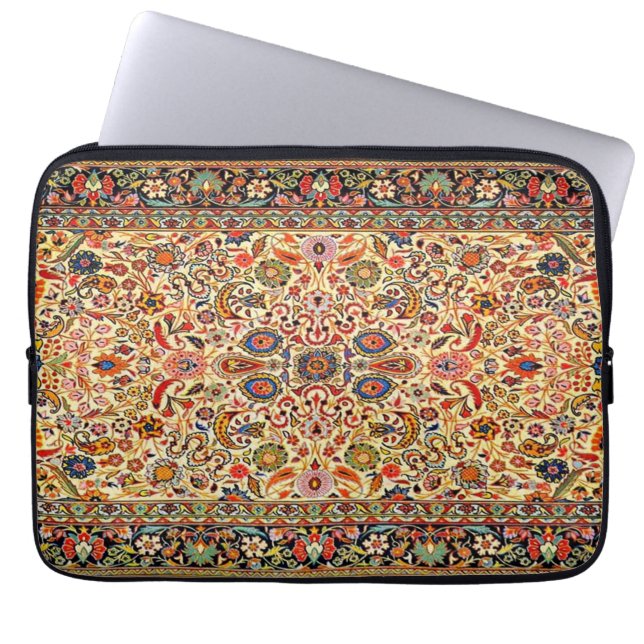 Oriental Persian Türkischer Teppich Rufloral Laptopschutzhülle (Vorderseite)