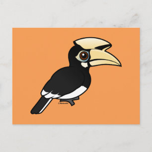 Oriental Pied Hornbill Postkarte