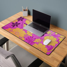 ORIENTAL Pink Golden Pattern - Desktop, Mouse Pad Schreibtischunterlage