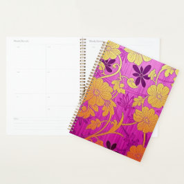 ORIENTAL Pink Golden Pattern - Notebook, Planer