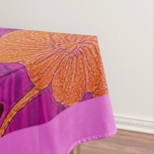 ORIENTAL Pink Golden Pattern - Tableclout Tischdecke