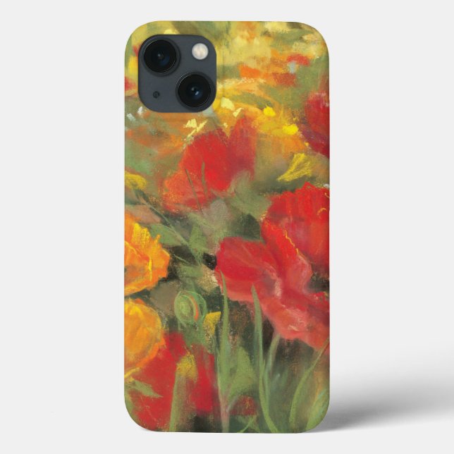 Oriental Poppy Field Case-Mate iPhone Hülle (Rückseite)