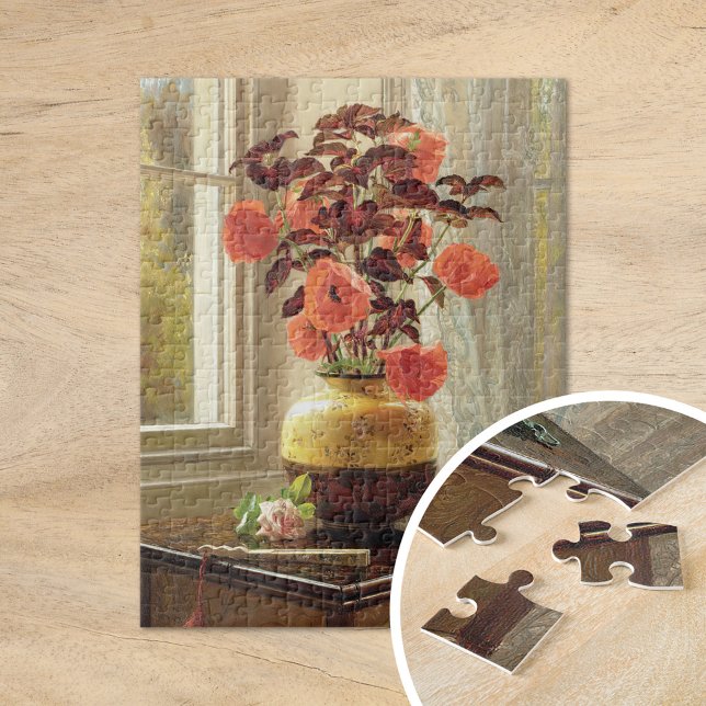 Oriental Poppy und Coleus | Jessica Hayllar Puzzle (Von Creator hochgeladen)