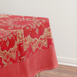 ORIENTAL Red Golden Pattern - Tableclout Tischdecke