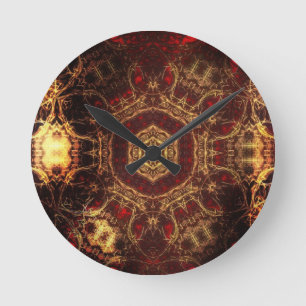 Oriental Rug Runde Wanduhr