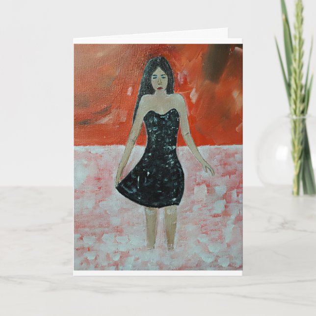 Oriental Sunset Painting by Alfred Fox Karte (Vorderseite)