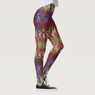 Oriental Watercolor Muster I + Ihre Ideen Leggings