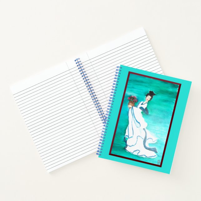 Oriental Woman Spiral Notebook Notizbuch (Innenseite)