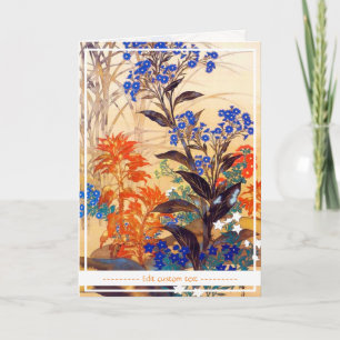 Orientale Aquarell Vintage Blume Kunst Karte