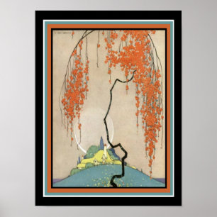 Orientale Art Deco Print 12 x 16 Poster