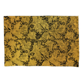 Orientale Blume Golden Floral Kissenbezug