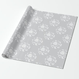 Orientale Blume - Silberkreislaufmuster Geschenkpapier