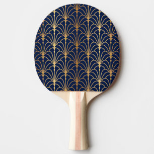 Orientale Eleganz: Goldenes Lüftermuster Tischtennis Schläger