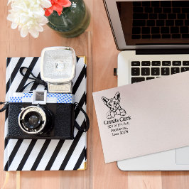 Orientale kurze Haare Rücksendeadresse Gummistempel