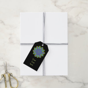 Orientale Snowflake Blume I + Ihr Backg. Ideen Geschenkanhänger