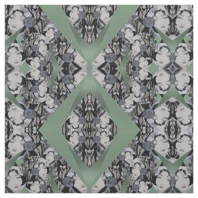 Orientale stellt Gewebe auf Seafoam Grün, Stoff (Muster)