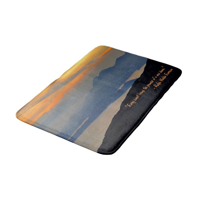 Orientaler Abend Mist Bath Mat Badematte (Schrägansicht)
