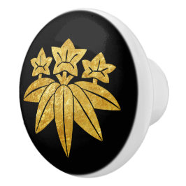 Orientaler Faux-Gold Kamakura Minamoto Japan Mon K Keramikknauf