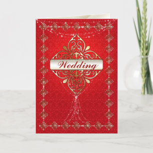 Orientaler Glamour - Hochzeitgrußkarte Dankeskarte