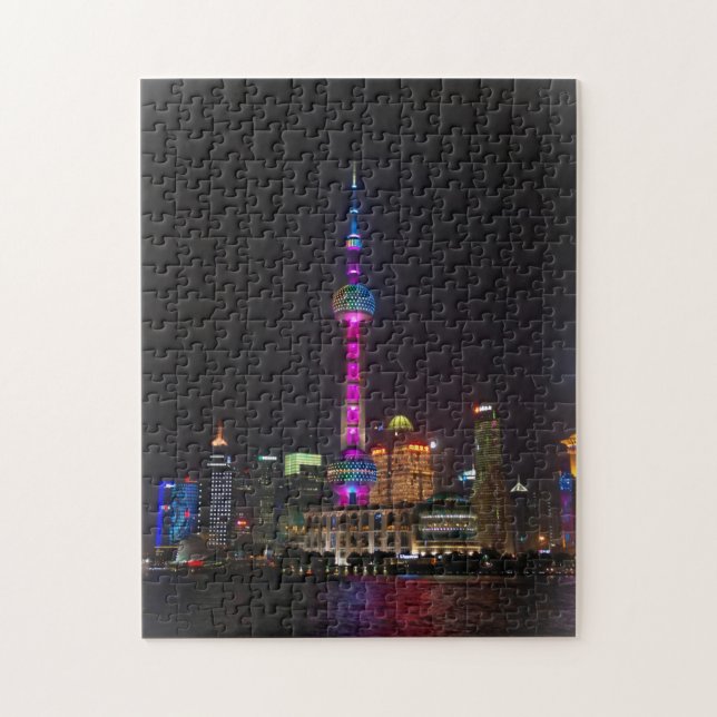 Orientaler Perlturm - Shanghai - 11x14 - 252 Stk. Puzzle (Vertikal)