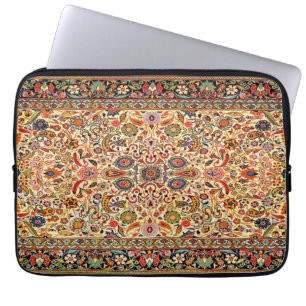 Orientaler Persischer Türkischer Teppich Blumenmus Laptopschutzhülle