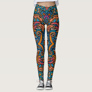 Orientales Aquarellmuster VI + Ihre Ideen Leggings