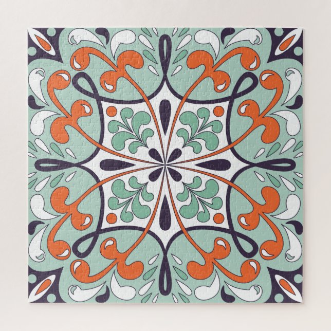 Orientales marokkanisches Fliesendesign Puzzle (Vertikal)
