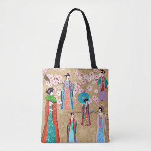 Orientalin in Retro costumejapanese, chinesisch, a