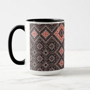 Orientalisch, arabisch, braun, rot, ethnisch tasse