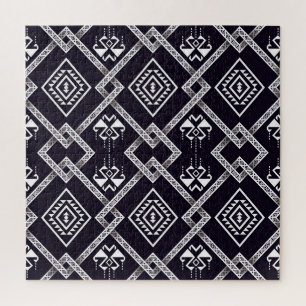 Orientalisch ethnischer, traditioneller nahtloser puzzle