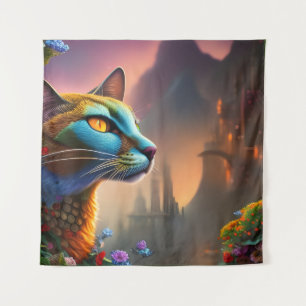 Orientalisch-Kalico-Wildkatze, Fantasie Wandteppich