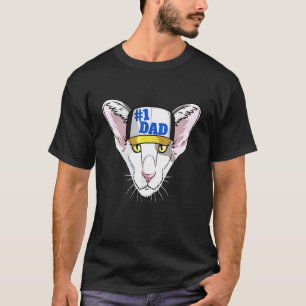 Orientalisch Kurzhaar Katze 1 Vater Vatertag T-Shirt