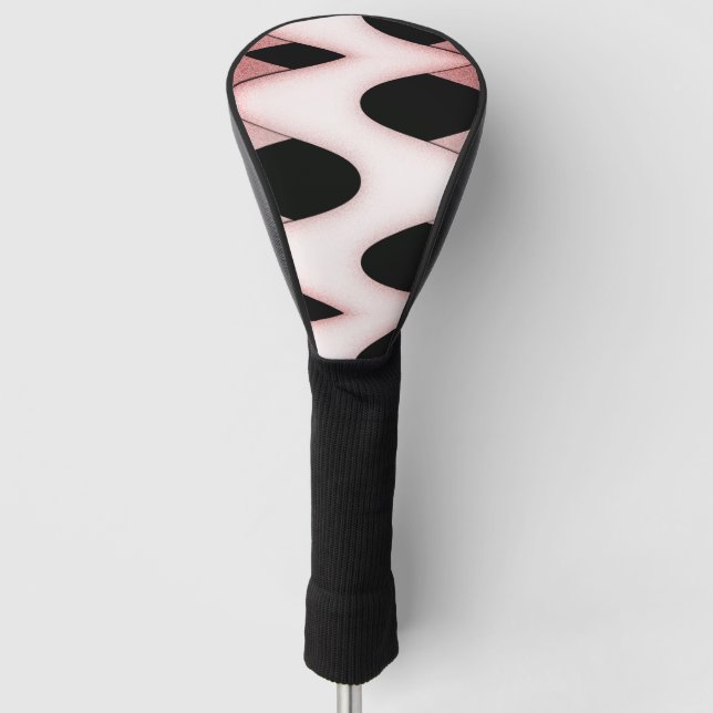 Orientalisch-rosa Wellen Golf Headcover (Vorderseite)