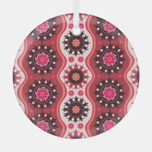 Orientalisch Traditionell: Nahtloses Ornament-Desi Ornament Aus Glas