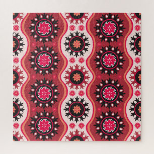 Orientalisch Traditionell: Nahtloses Ornament-Desi Puzzle