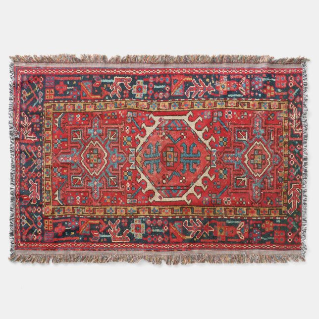 Orientalisch türkischer Teppichboden Rug Decke (Vorderseite)