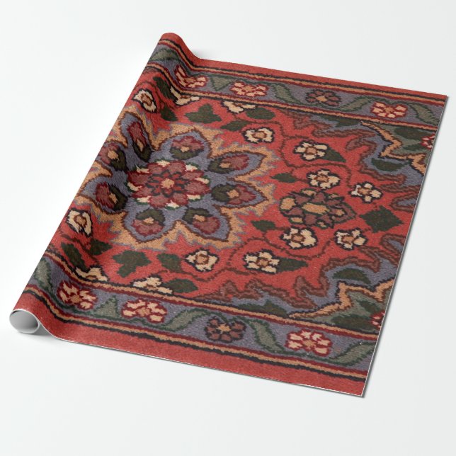 Orientalische Antike Persische Türkische Rug Blume Geschenkpapier (Ungerollt)