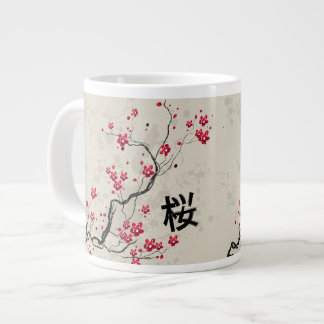 Orientalische Art Sakura Cherry Blossom Art Jumbo-Tasse